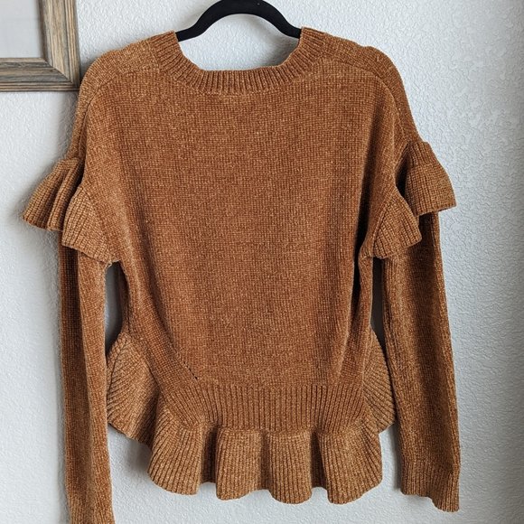 Melrose & Market Mustard/Brown Polyester Sweater - Picture 2 of 3